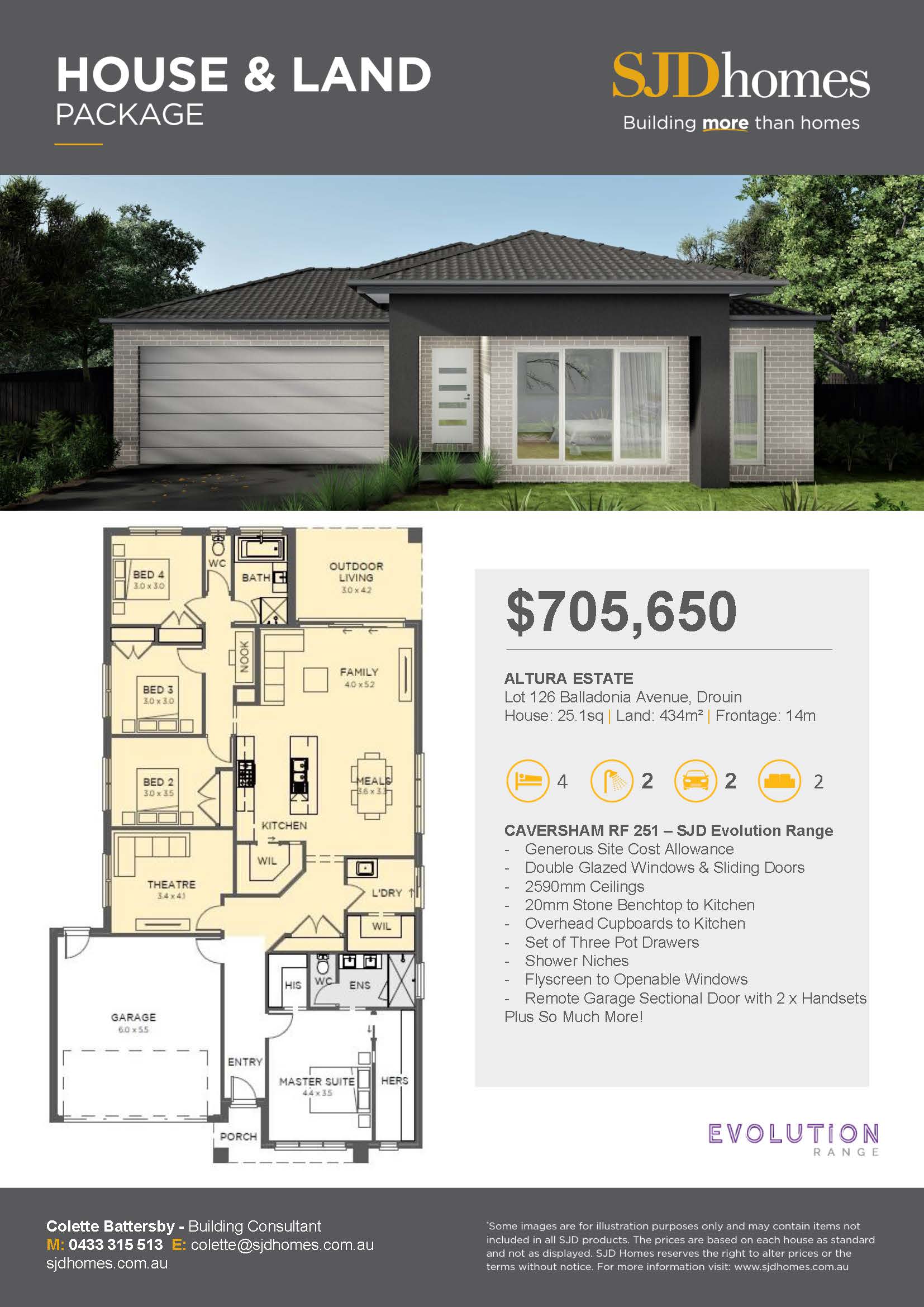 Lot 125 Balladonia Avenue, Cav 251 Rear Flip Evolution