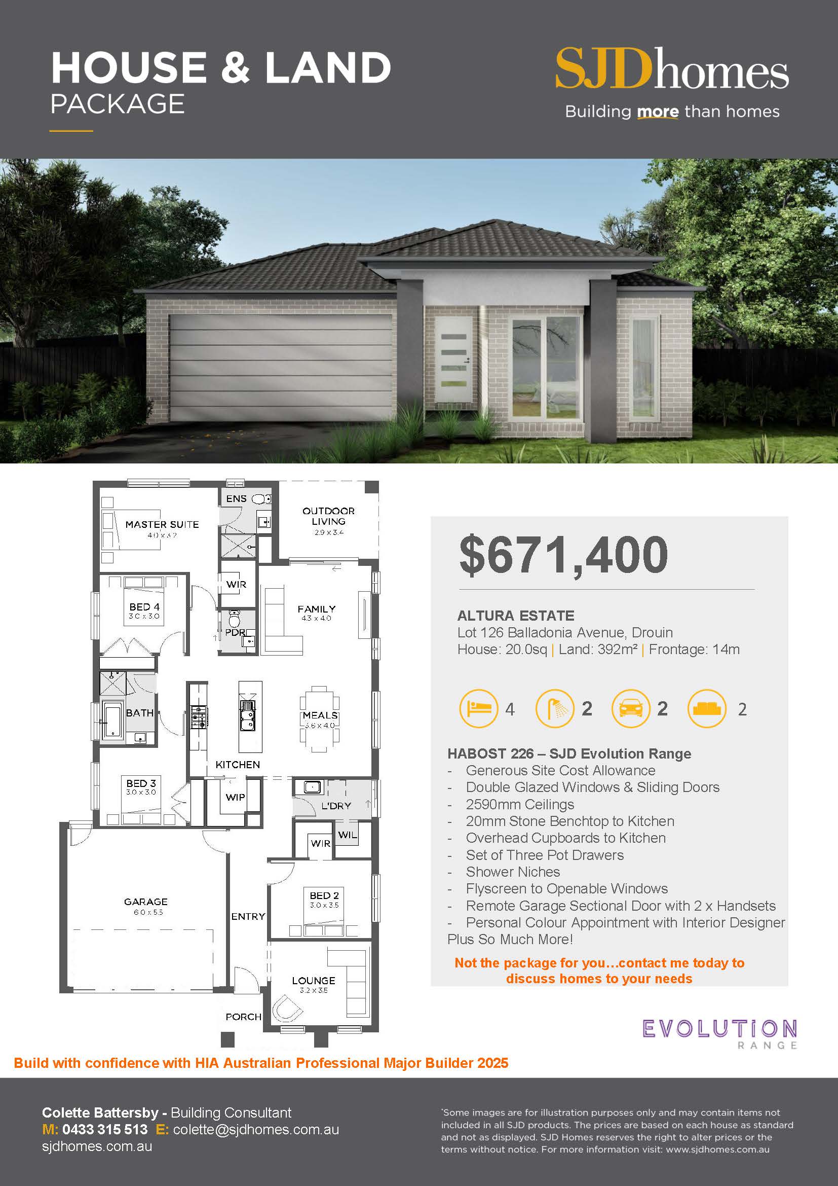 Lot 126 Balladonia Avenue, Habost 226 Evolution