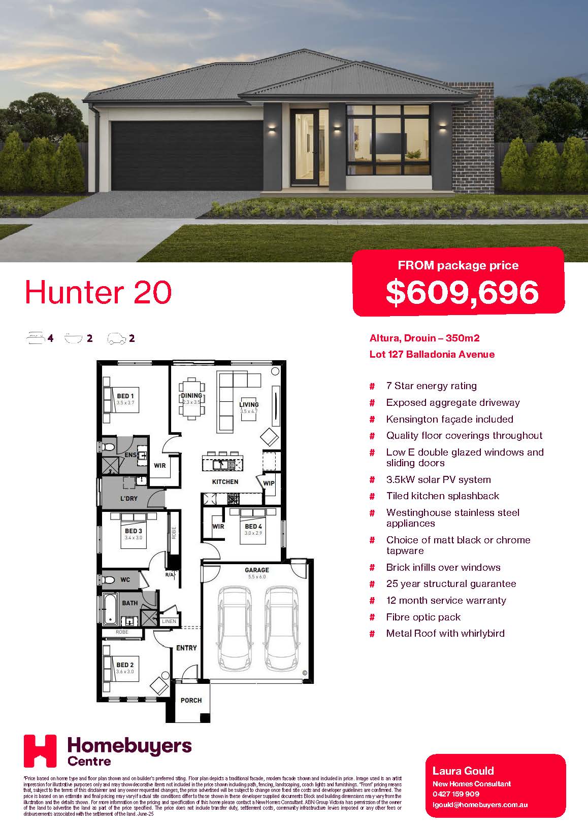 Lot 127 Balladonia Avenue, Drouin - Hunter 20