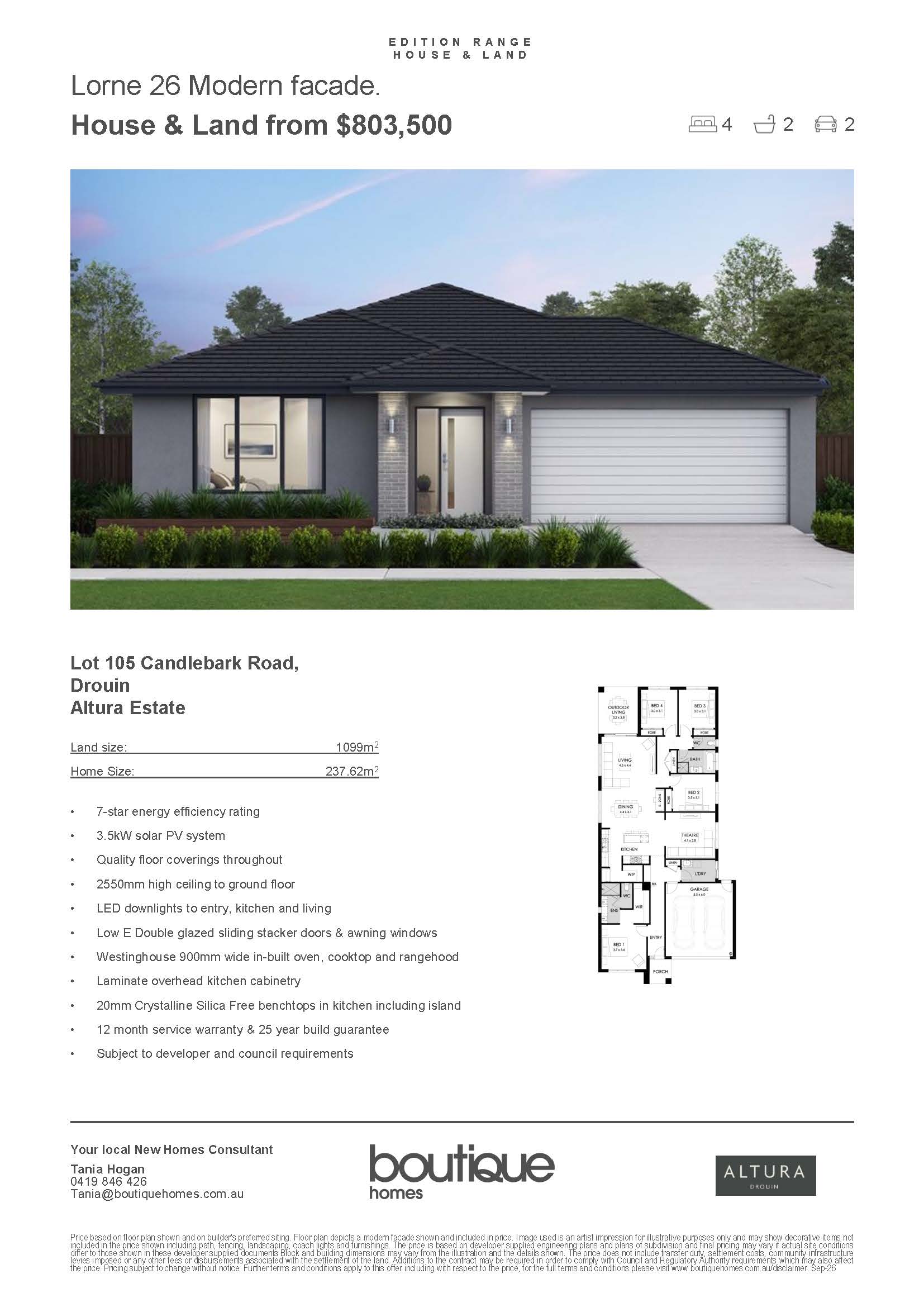 Lorne 26 Modern Lot 105