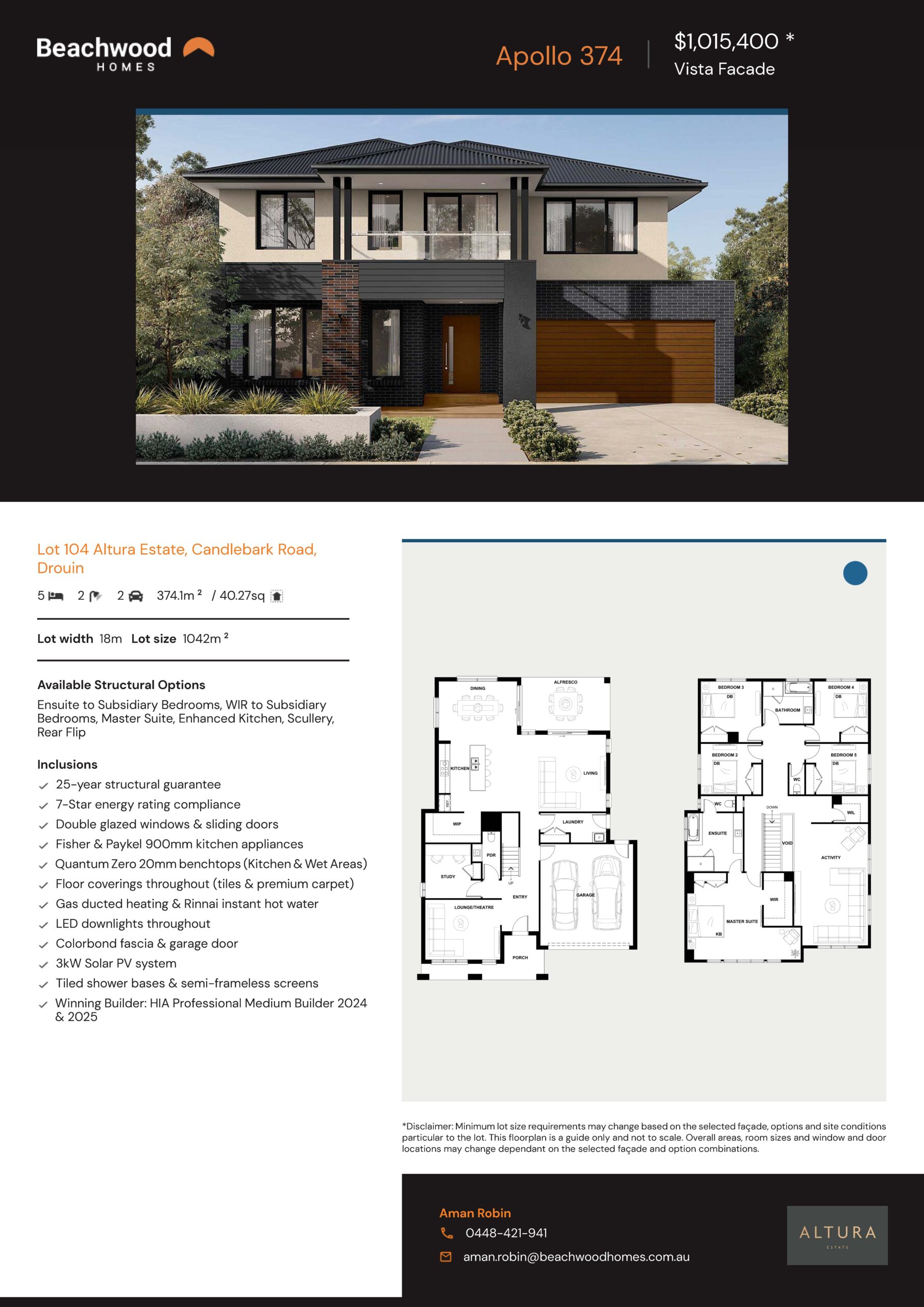 Lot 104 Altura Estate, Candlebark Road, Drouin